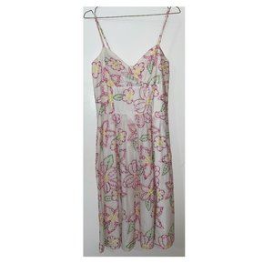 Lilly Pulitzer Vintage White Embroidered Dress Size 10